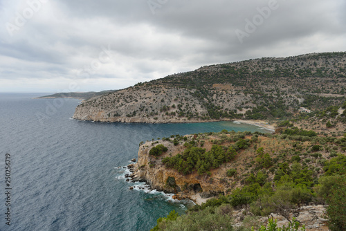 Greece, Tassos island. Sea, mountains, beautiful sunny day