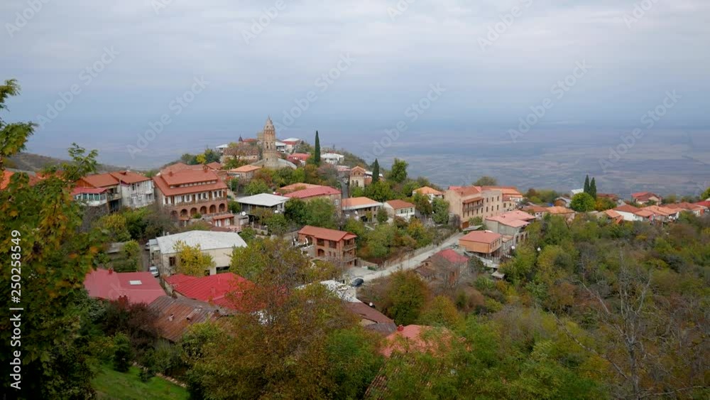The Pretty Little Town On A Hill With Low Houses With Red Roofs The Pretty Little Town On A Hill With Low Houses With Red Roofs