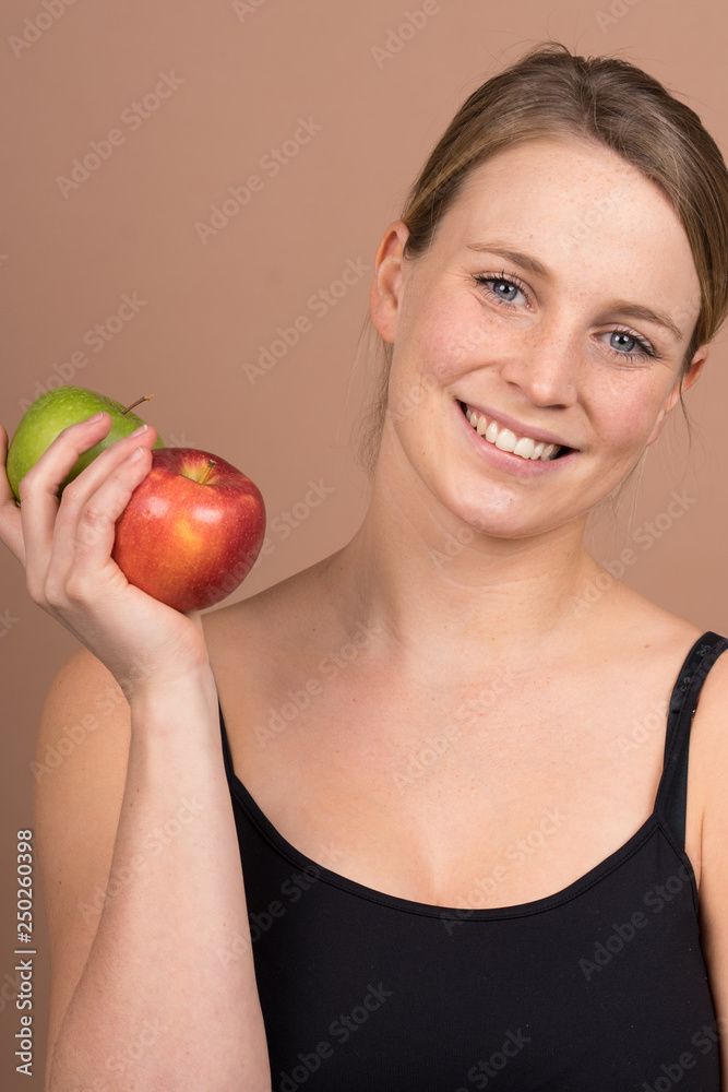 girl with an apple girl with an apple