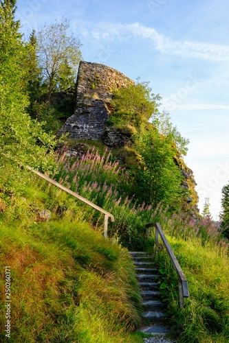 Hindenburgkanzel, viewpoint, near Lohberg, Bavarian Forest, Upper Palatinate, Bavaria, Germany, Europe photo