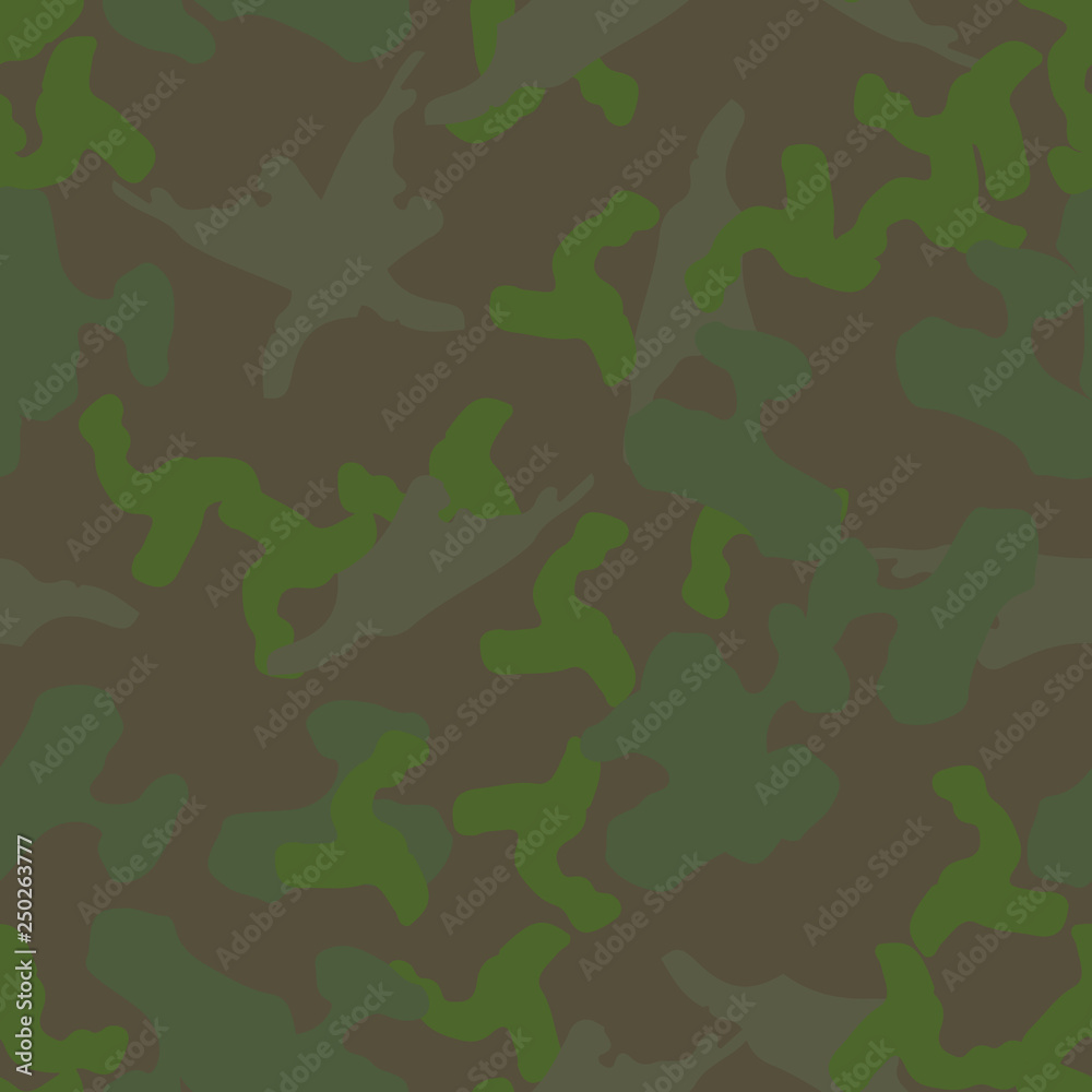Fototapeta premium Forest camouflage of various shades of green and brown colors