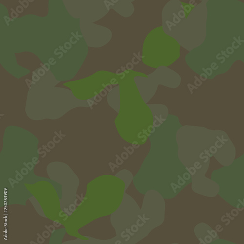 Forest camouflage of various shades of green and brown colors