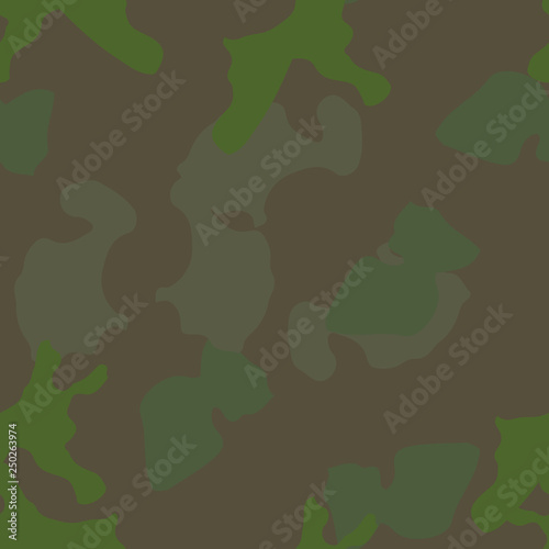 Forest camouflage of various shades of green and brown colors