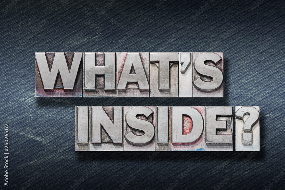 Naklejka premium whats inside den