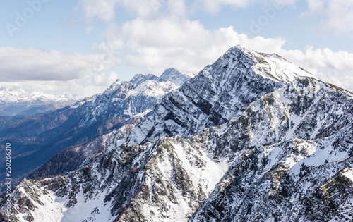 Snow-covered mountains. Winter mountain landscape. Rosa Khutor. Krasnaya Polyana. Sochi © Igor Luschay