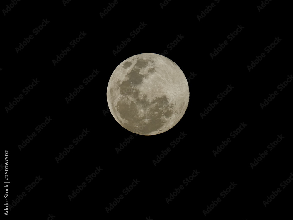 Super Snow Moon, Super Moon real time taken in February 19, 2019, Full Moon Biggest and brightest of 2019. in Thailand. Super Snow Moon, Super Moon real time taken in February 19, 2019, Full Moon Biggest and brightest of 2019. in Thailand.