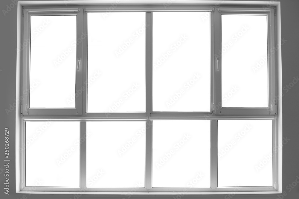 Big modern metal-plastic window Big modern metal-plastic window