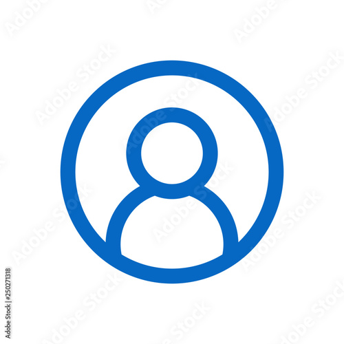 User account linear icon