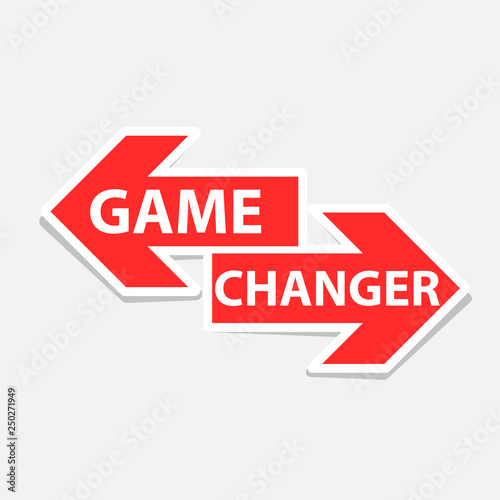 Game changer sign. Clipart image isolated on white background