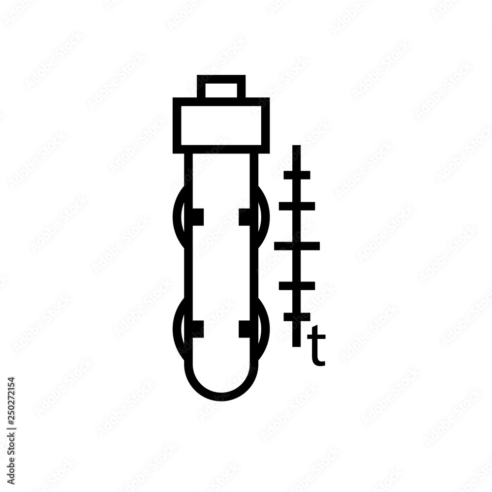 Aquarium heater icon. Clipart image isolated on white background