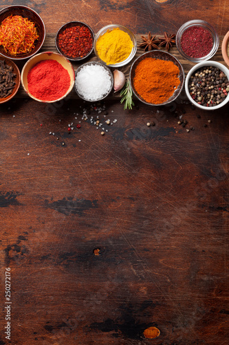 Fototapeta Naklejka Na Ścianę i Meble -  Set of various spices and herbs