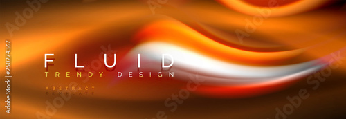 Fluid colors mixing glowing neon wave background, holographic texture