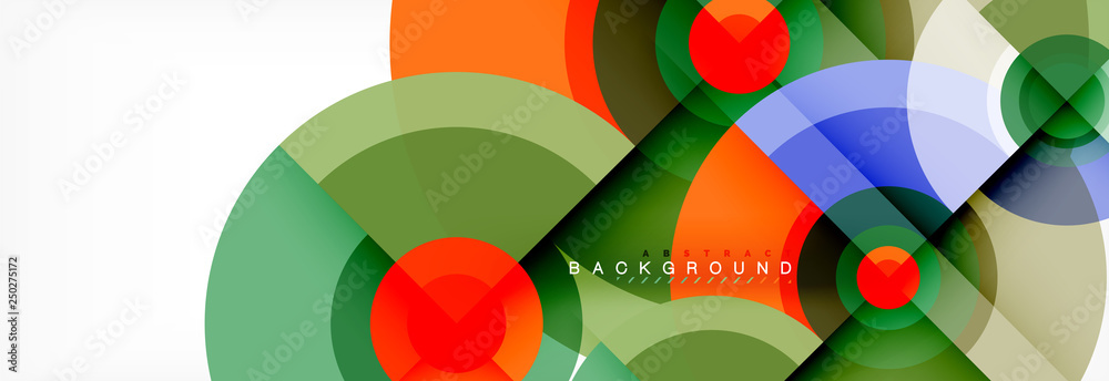 Round circles and triangles abstract background Round circles and triangles abstract background