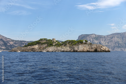 Island in Amalfi Cost, Naples, Italy
