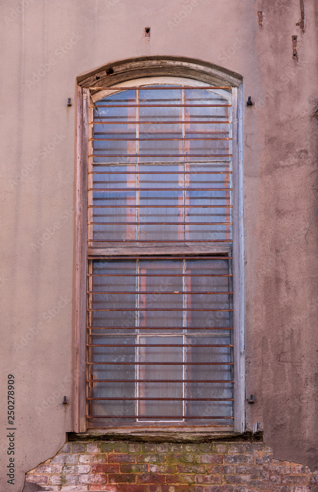 Old window with bars