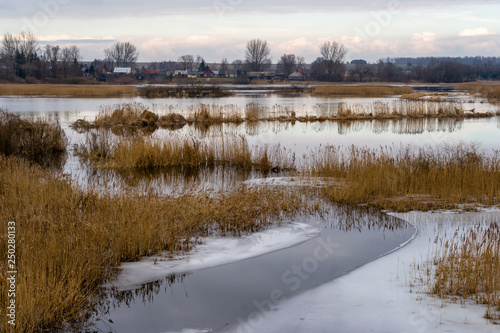 Przedwio  nie na Podlasiu  Rzeka Narew