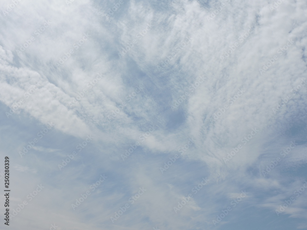 white clouds in the sky
