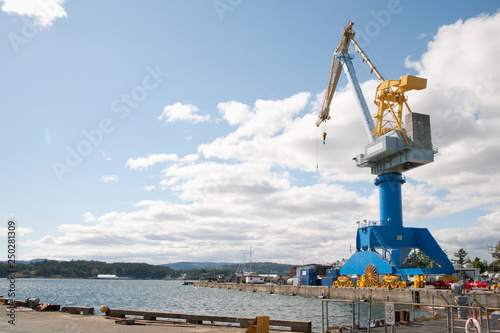 Crane at Shipyard photo