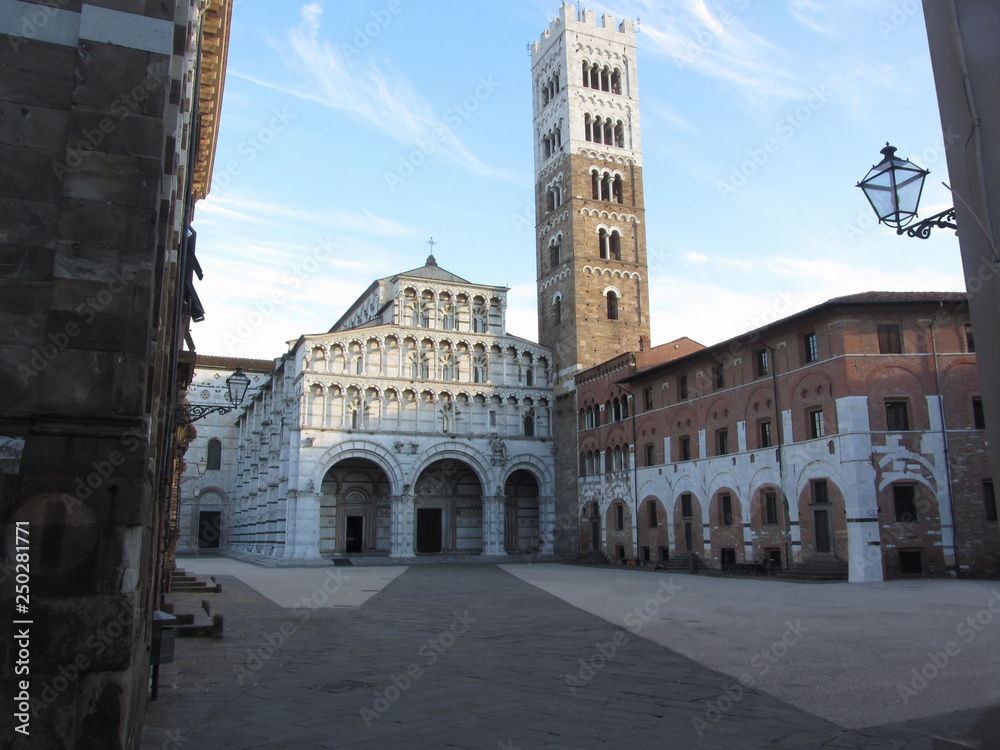 The Cathedral of Saint Martin in Lucca . Tuscany, Italy