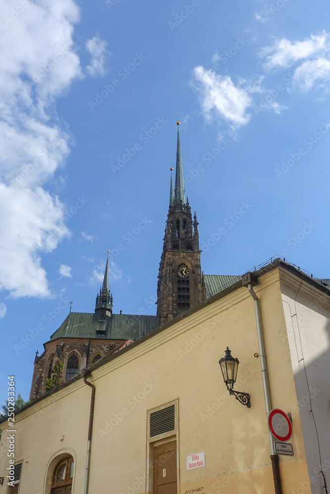 BRNO, CZECH REPUBLIC - July 25, 2017: Cathedral of St. Peter and Paul in Brno, Czech Republic