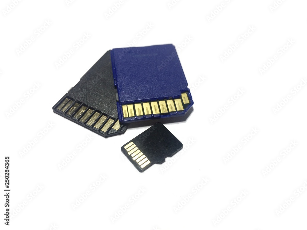 Memory card On a white background. Memory card On a white background.