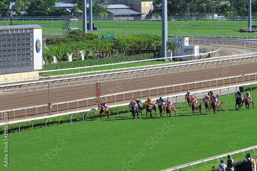 Racecourse in Hong Kong sha tin Fo Ta photo