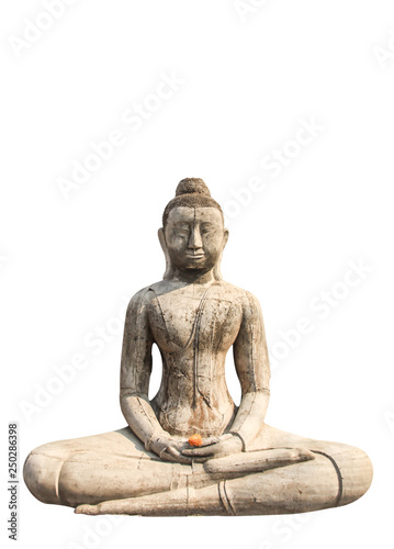 Buddha old isolated on white a background