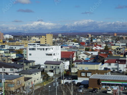 北海道千歳市の街並み