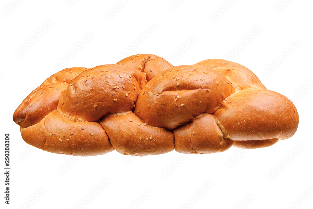 Side view on Shabbat challah Side view on Shabbat challah