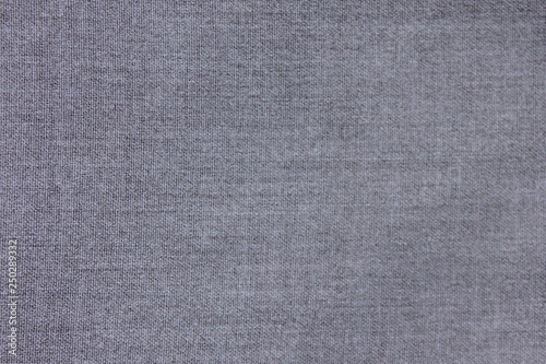 Gray fabric texture background top view banner. Classic grey cloth empty canvas, seamless casual smooth silky fashion material, flat lay wallpaper