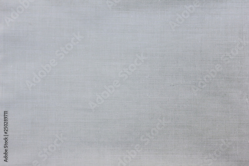 Abstract Light Grey and Pale White Texture Background of Empty Sheet. Simple Blank Backdrop and Banner of Gray Color Fabric Material to Use as Template, Poster or Frame. Flat Lay, Top View