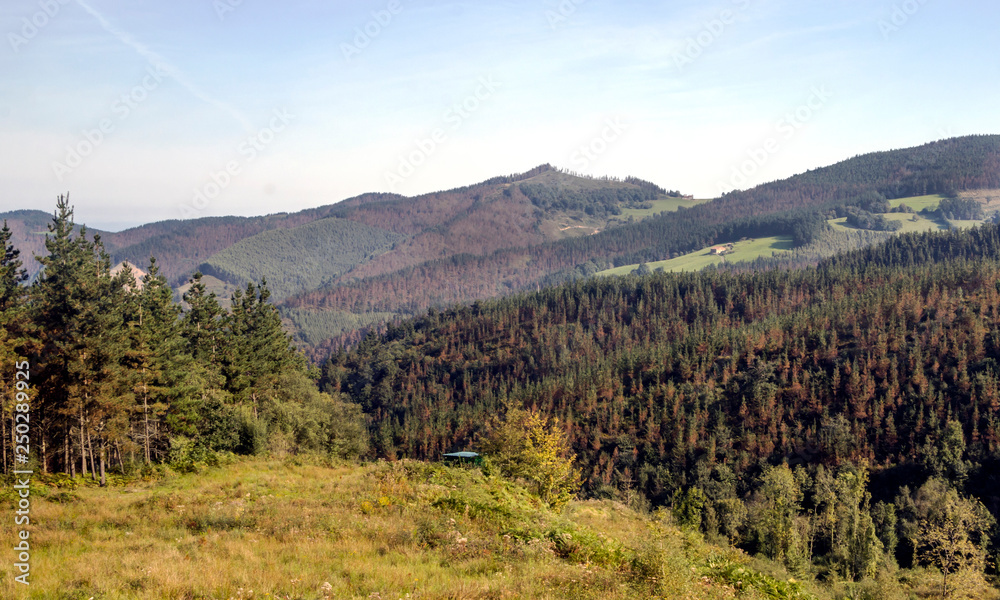 Mountains in the spanish basque country in a sunny day Mountains in the spanish basque country in a sunny day