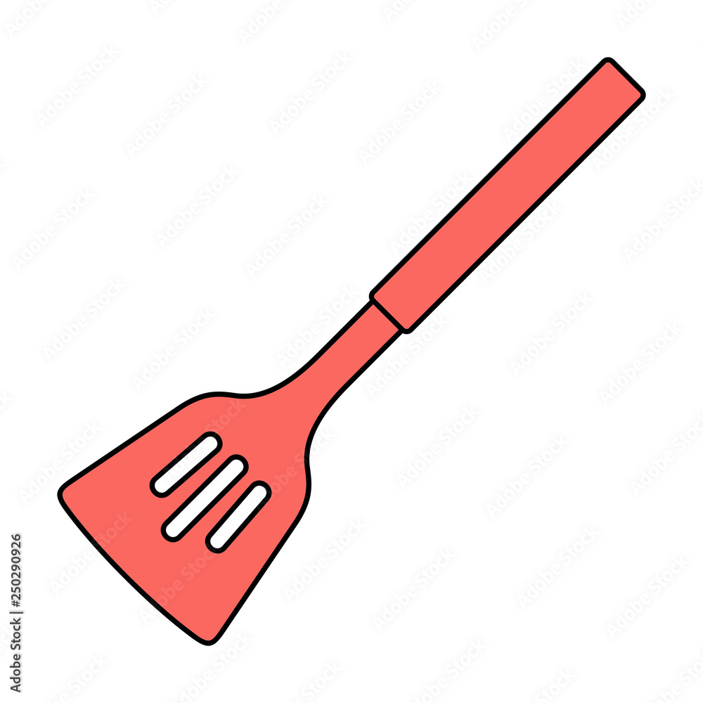 Kitchen spatula icon. isolated on white background Kitchen spatula icon. isolated on white background