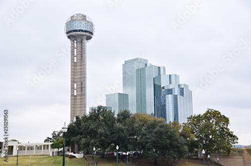 Dallas skyline seen from Dealey Plaza