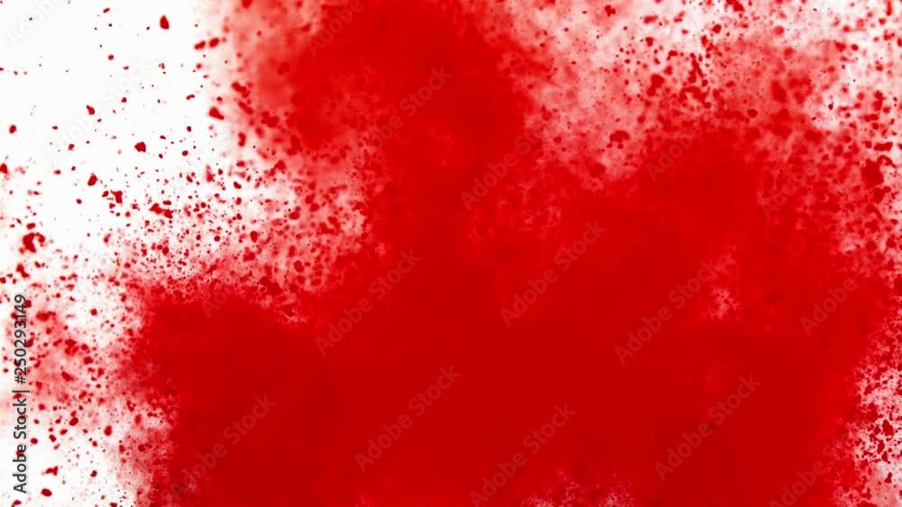 Explosion of coloured powder on white background Explosion of coloured powder on white background