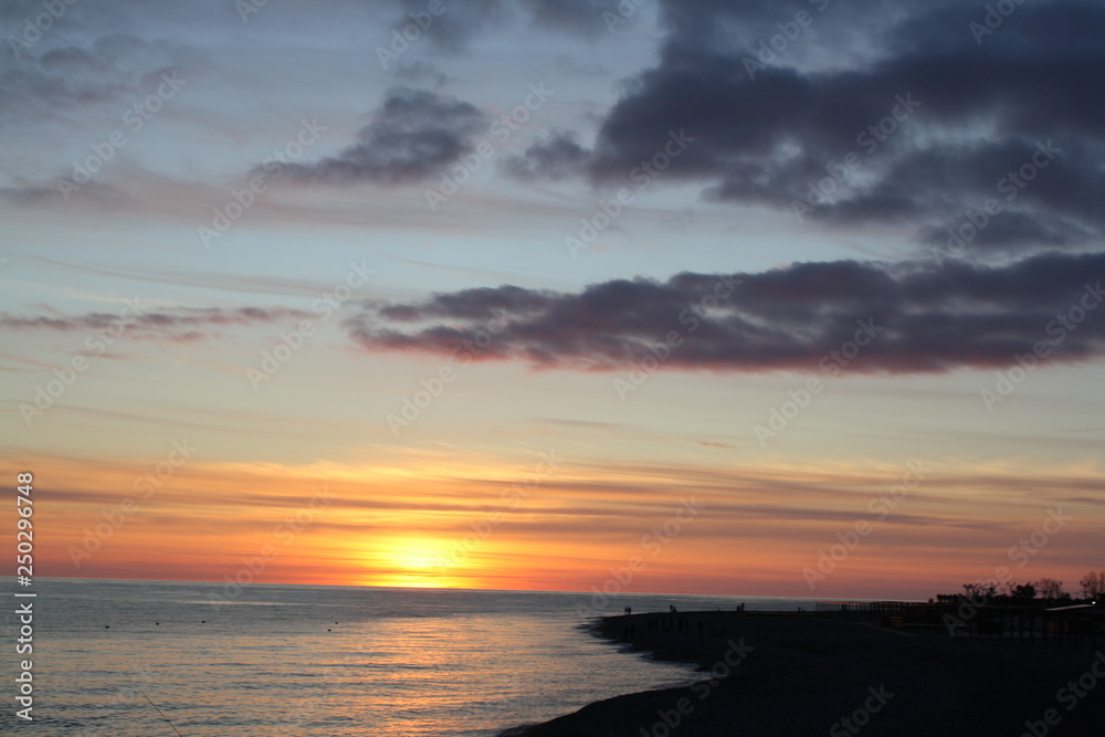 sunset on the beach sunset on the beach