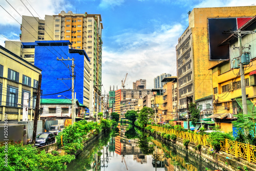 The Estero de Binondo river in Manila, the Philippines