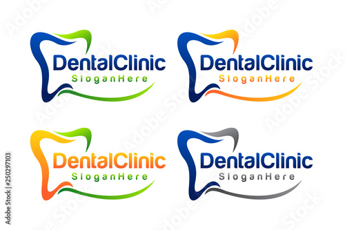 Dental Logo Design. Creative Dentist Logo. creative dental clinic logo. dental vector.