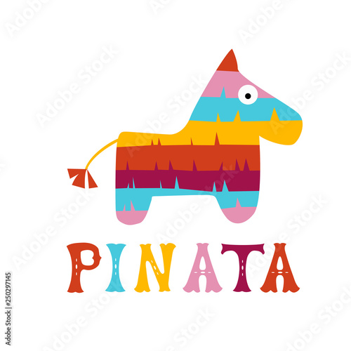 Fiesta horse pinata illustration