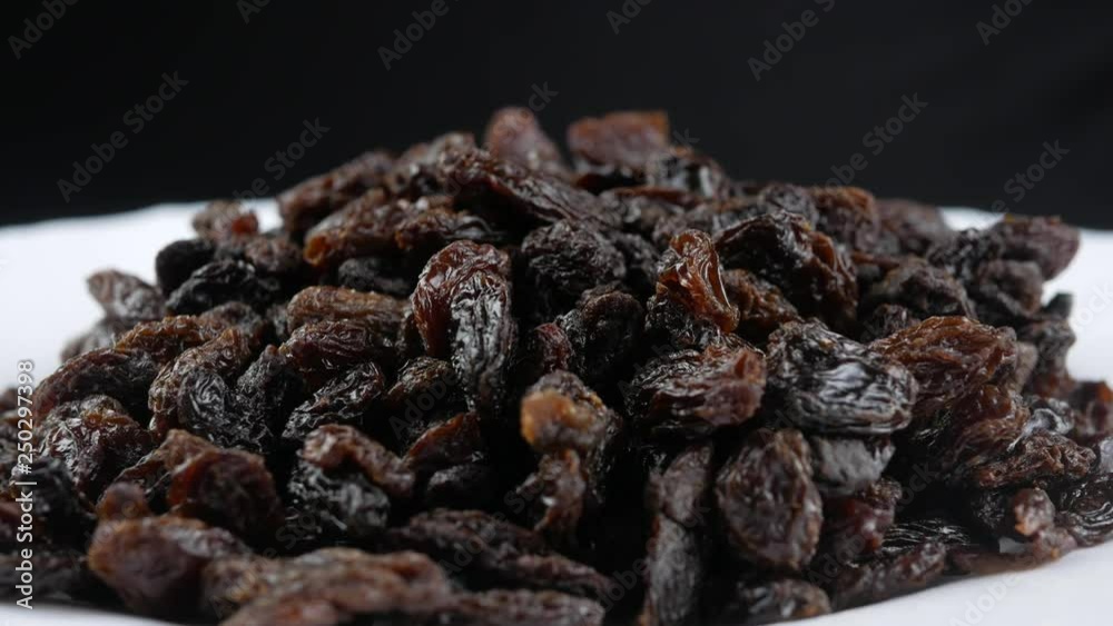 Dried raisins close up Dried raisins close up