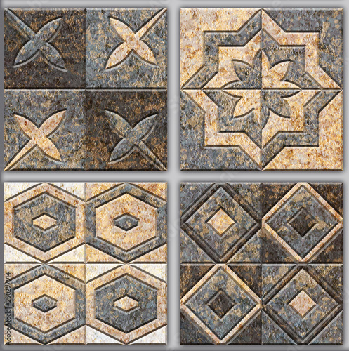 Digital tiles design. 