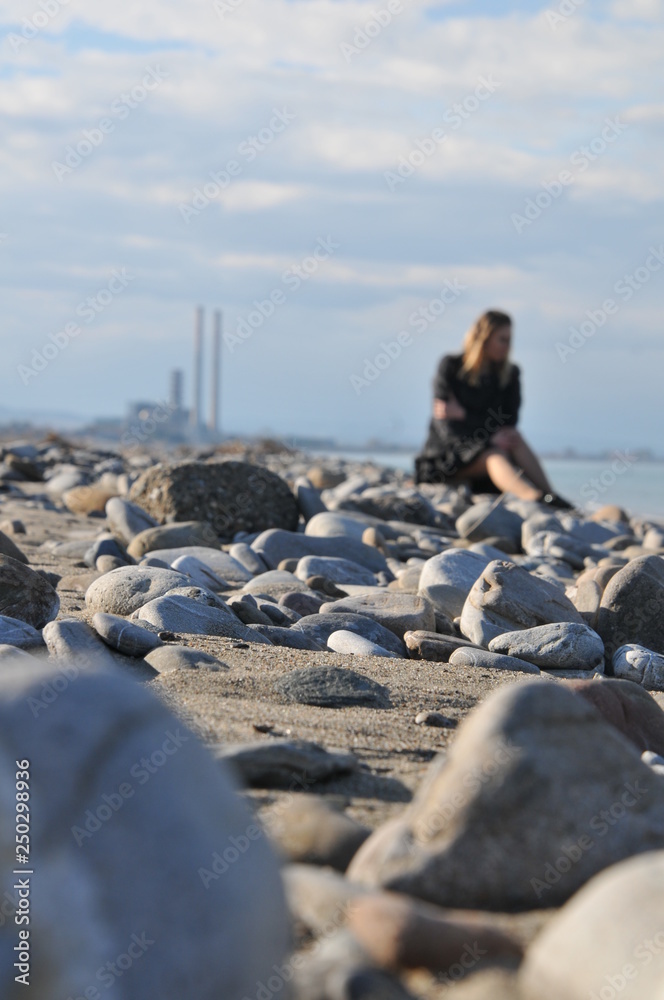 a beautiful beach of a Calabrian coast. a beautiful beach of a Calabrian coast.