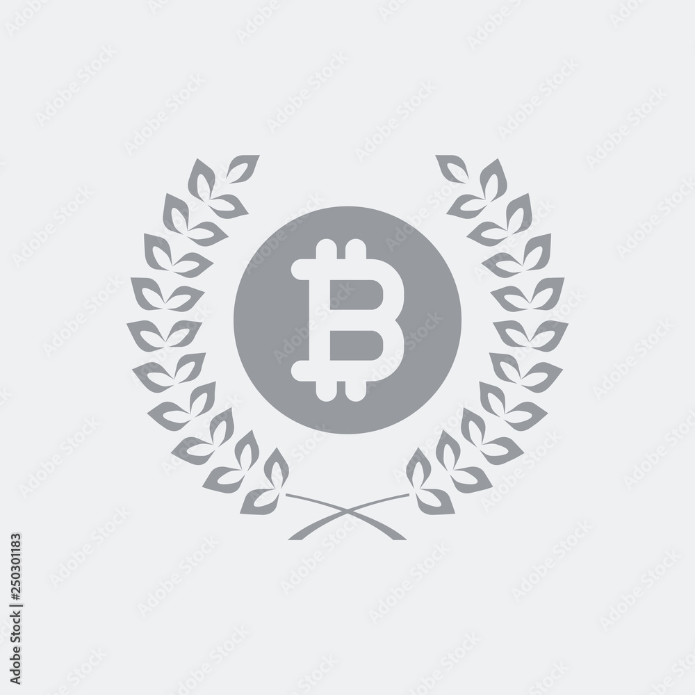 Certified bitcoin symbol icon Certified bitcoin symbol icon