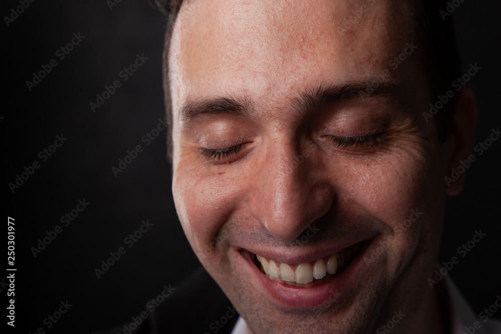 Portrait of a man, smiling, brunette, positive mood, emotions, lifestyle. Portrait of a man, smiling, brunette, positive mood, emotions, lifestyle.
