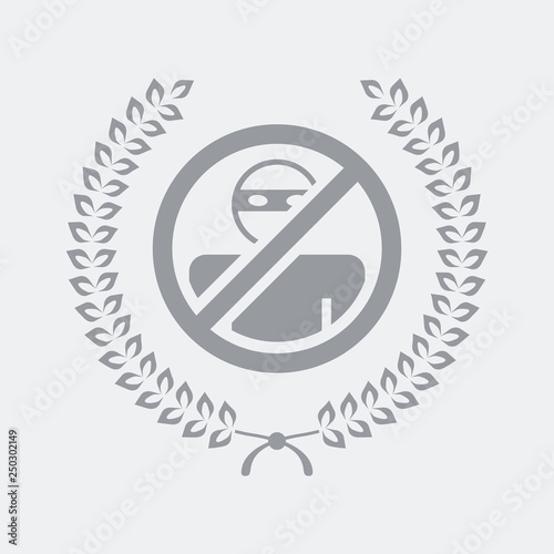 Premium criminal protection icon