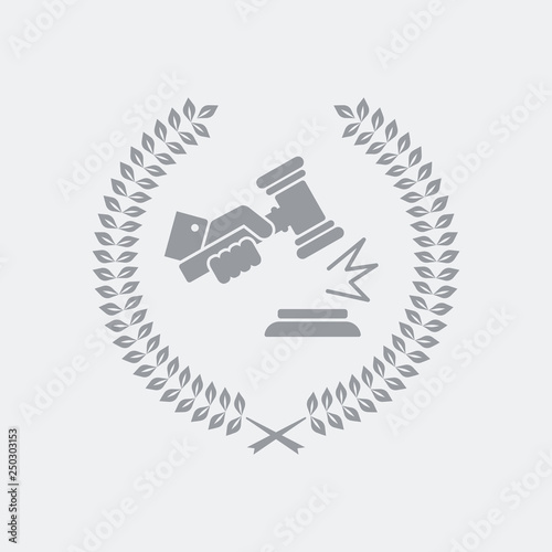Excellent legal services icon