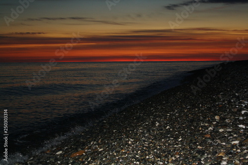 sunset on beach