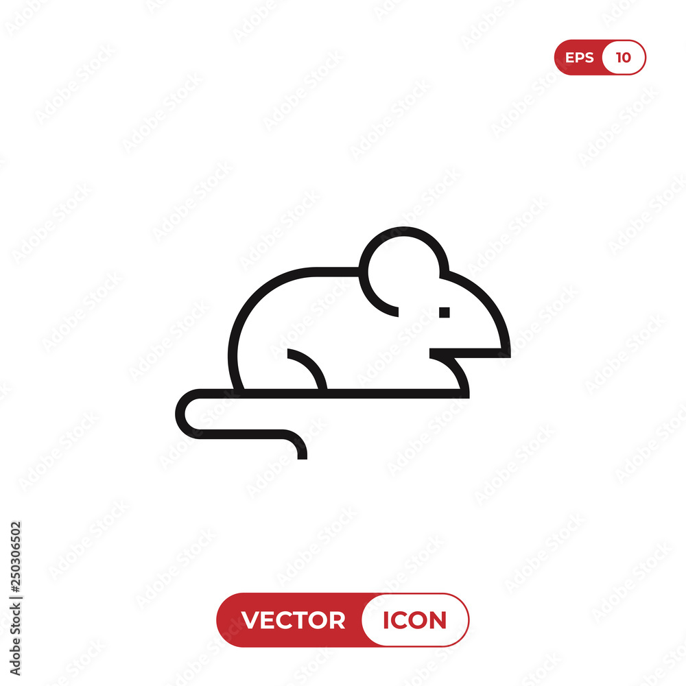 Rat vector icon Rat vector icon
