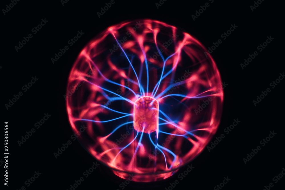 Boost Vergelijken meest magic plasma lamp by Nikola Tesla.(close-up) Stock Illustration | Adobe  Stock