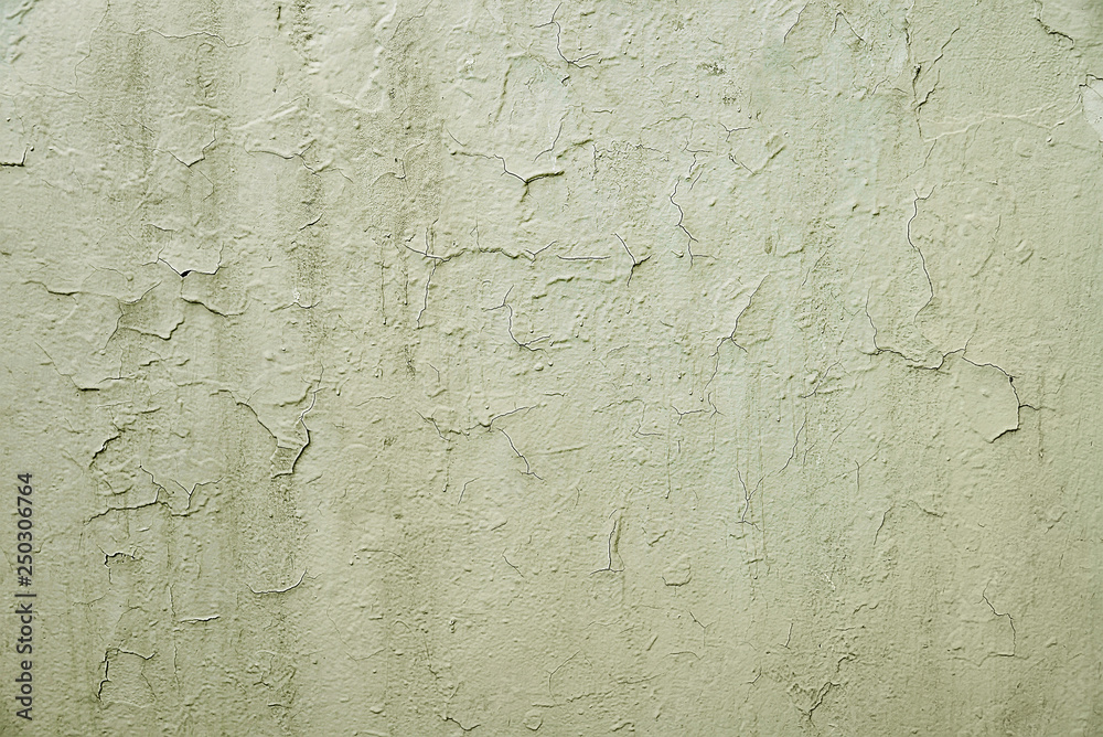 Obraz premium Old grey cracked painted wall background texture